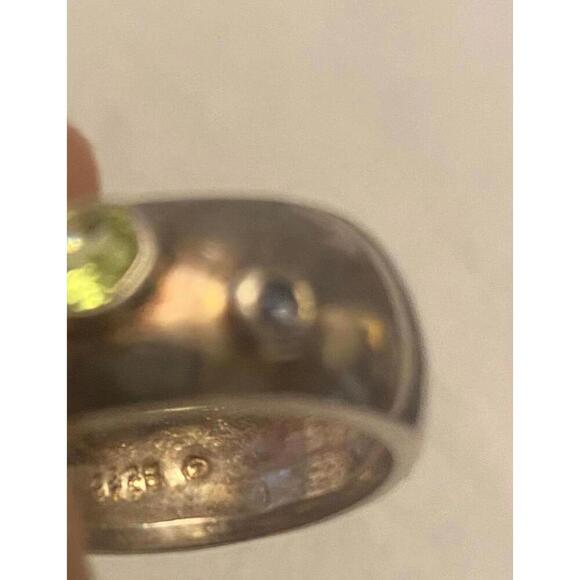 Stylish Multi-Gemstone Silver Ring - Picture 9 of 10